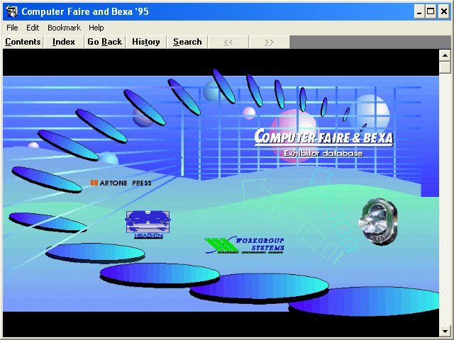 Computer Faire and Bexa '95 splash screen