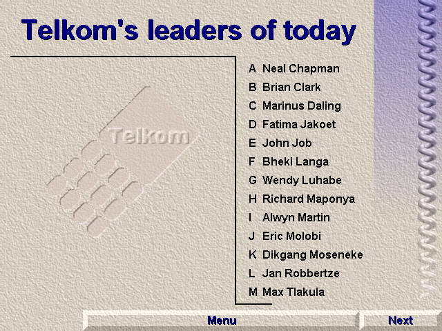 Telkom's leaders of today