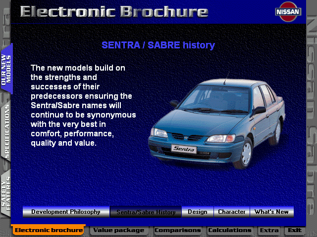 Sentra / Sabre history