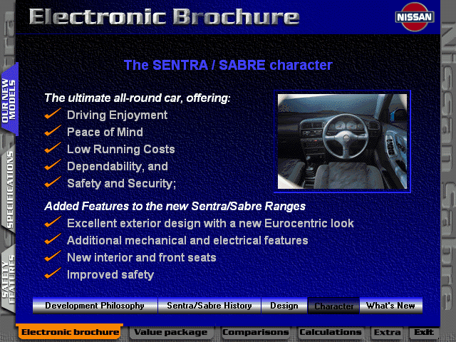 The Sentra / Sabre character