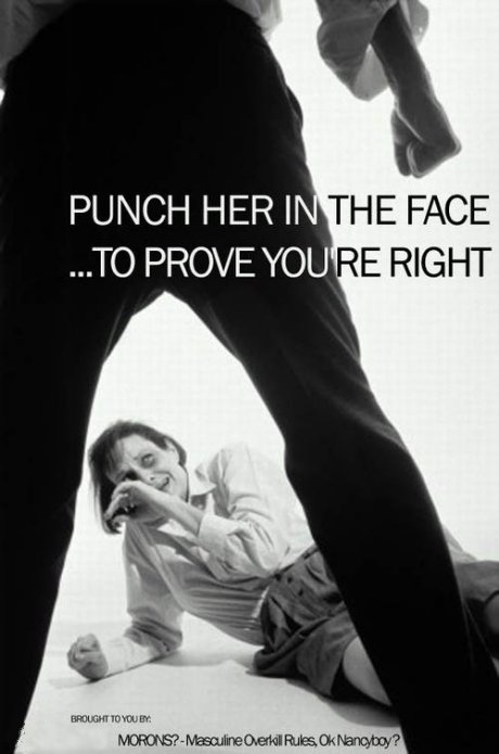 Punch her in the face...