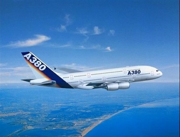 A380 in flight