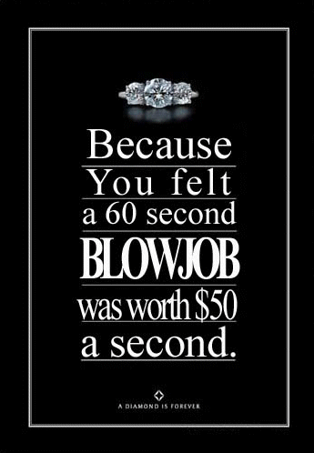 Blowing for diamonds...