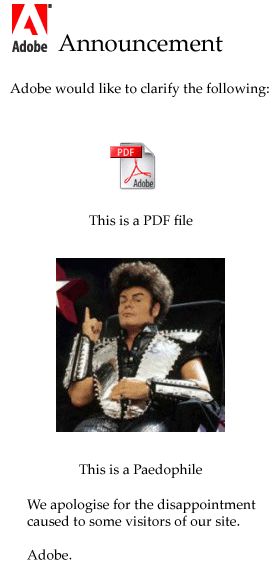 PDF vs. paedophile