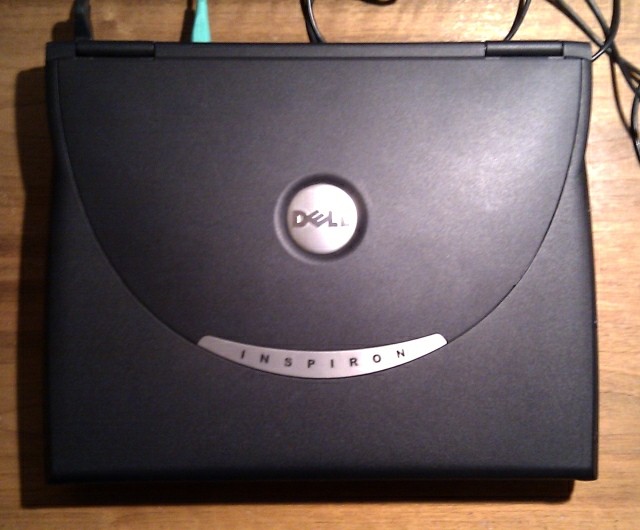 The first donated laptop